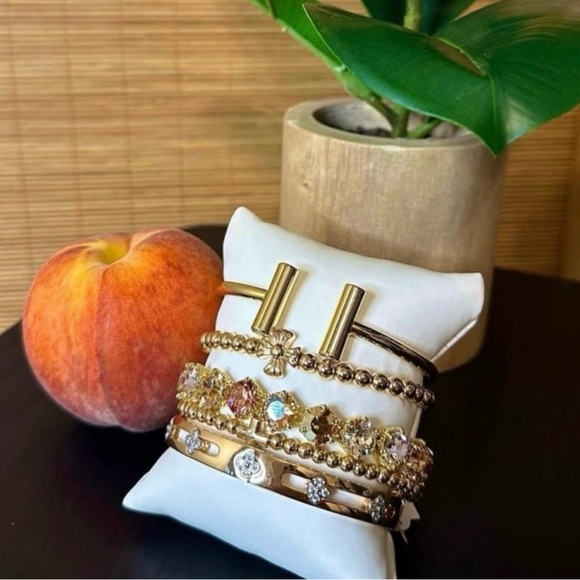 Park Lane “Peaches & Cream” Honeycomb Impression Bracelet! NWOT!!!